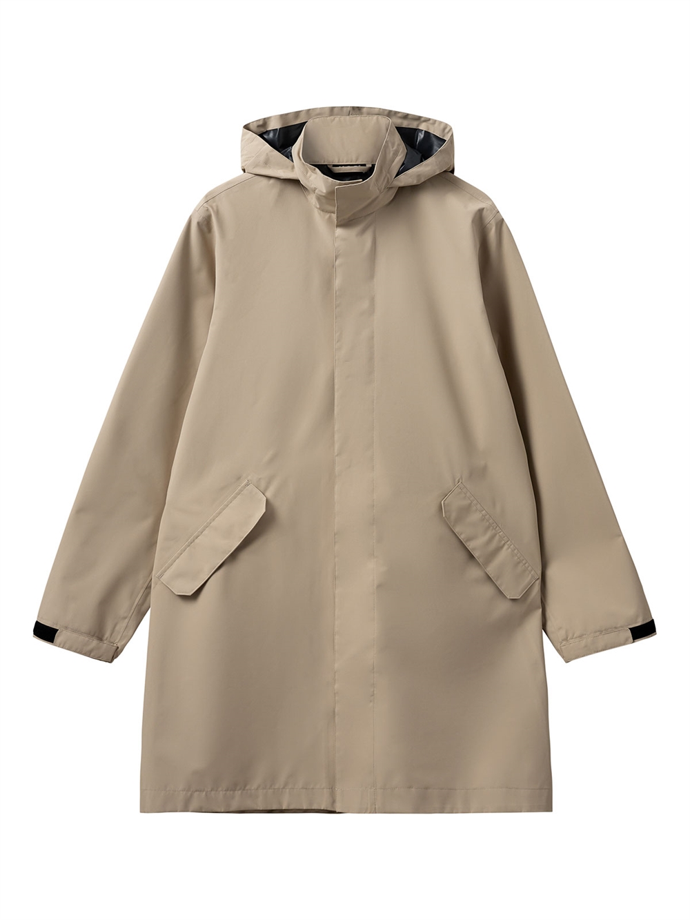 Rømø LW Rain Long Jacket Jakke Warm Grey Unisex