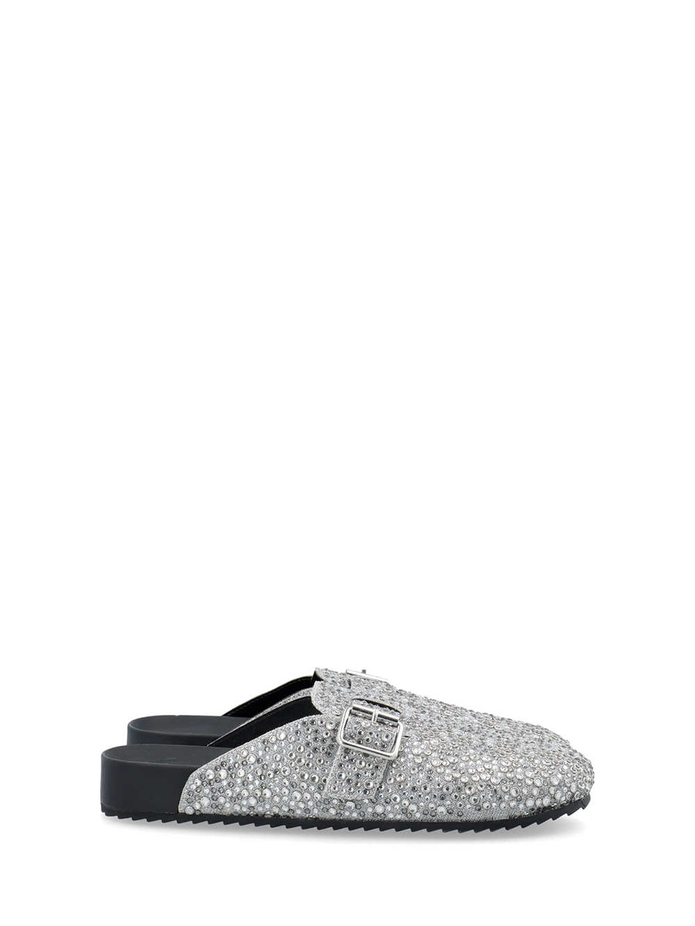 MEDINA BIANCO Sand Mule Simili Stones Silver