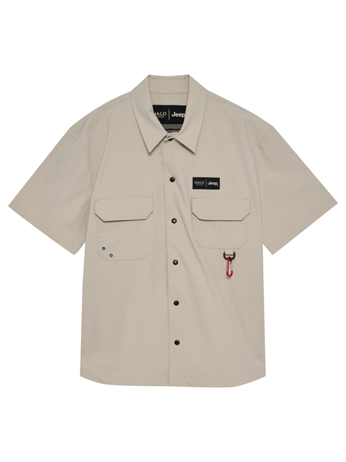 HALO X Jeep Short Sleeve Shirt Skjorte Silver Lining Unisex