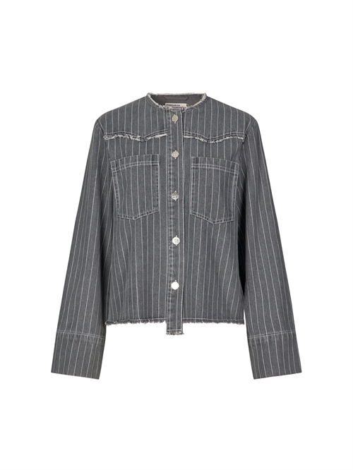 Bo Jakke Grey Pinstripe Denim 