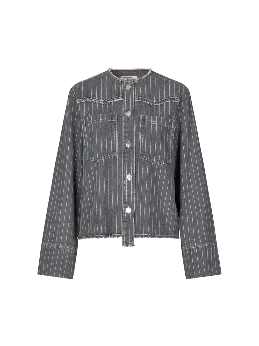 Bo Jakke Grey Pinstripe Denim 