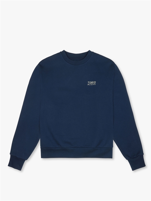 Organic Fitted Crewneck Sweatshirt Pageant Blue Unisex