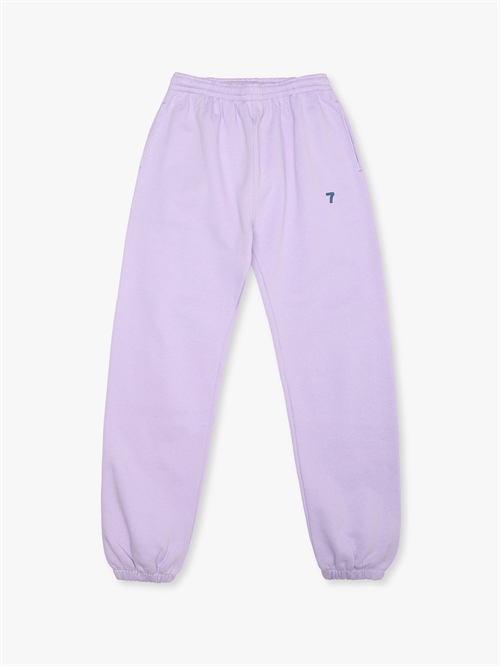 Organic Fitted Sweatpants Lavender