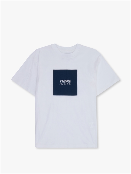 Organic Regular Box Logo Tee T-Shirt Brilliant White Unisex