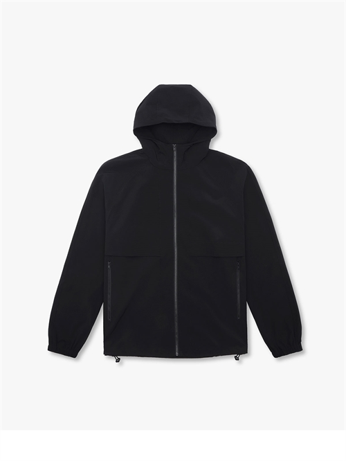 Hodded Tech Jacket Jakke Black Unisex