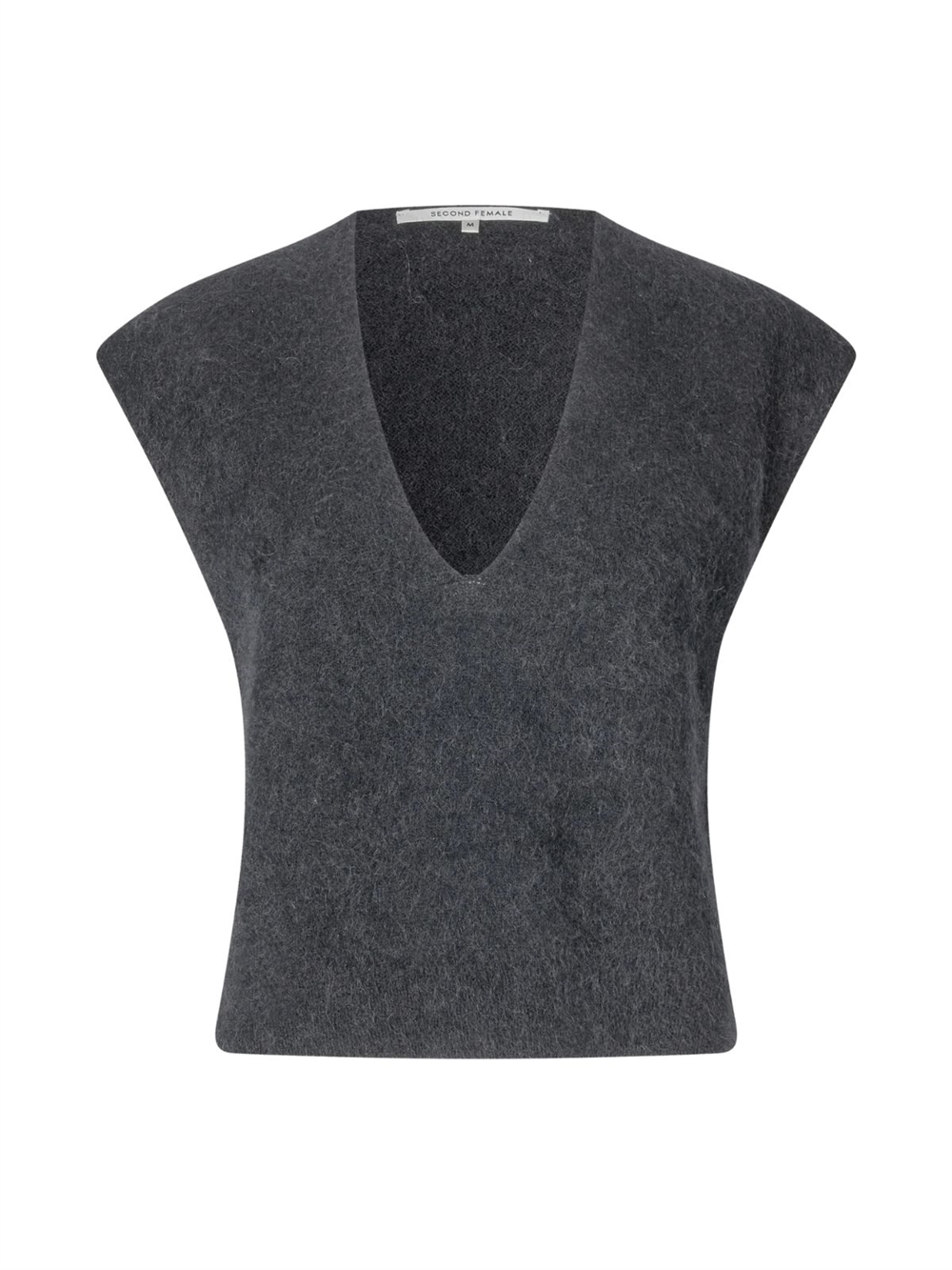 Camryn Knit Strik Vest Volcanic Ash