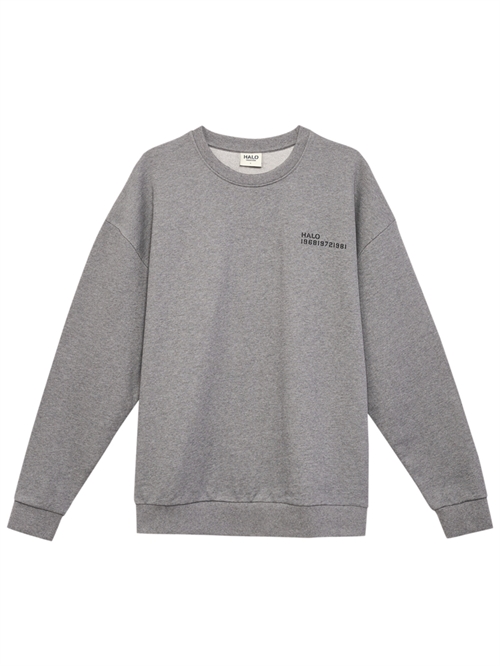 Essential Crew Sweatshirt Grey Melange Unisex