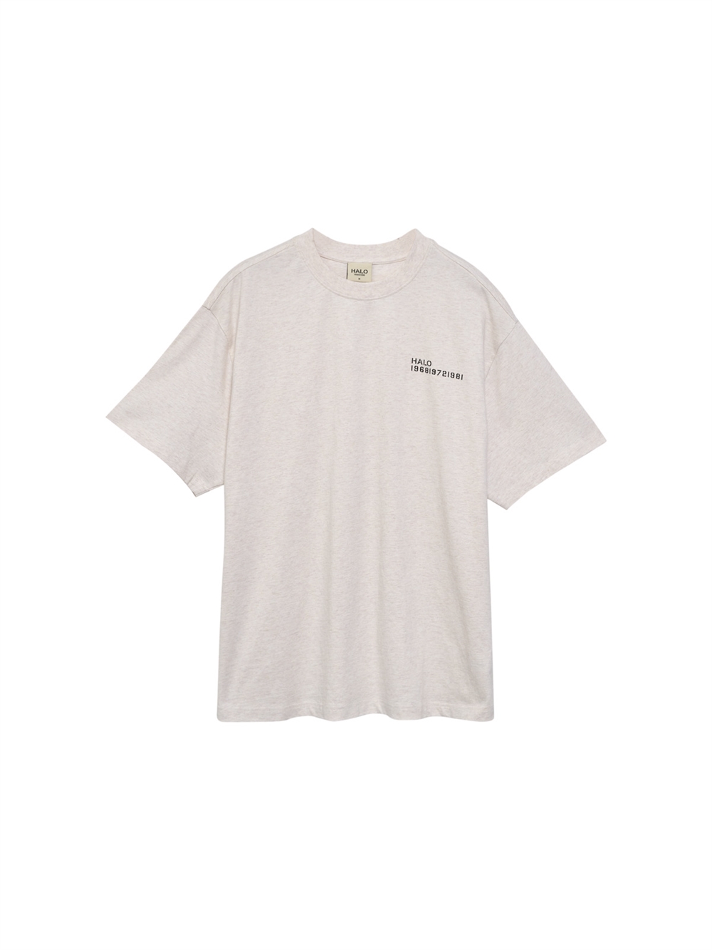 Essential Cotton Logo T-Shirt Marshmellow Melange Unisex