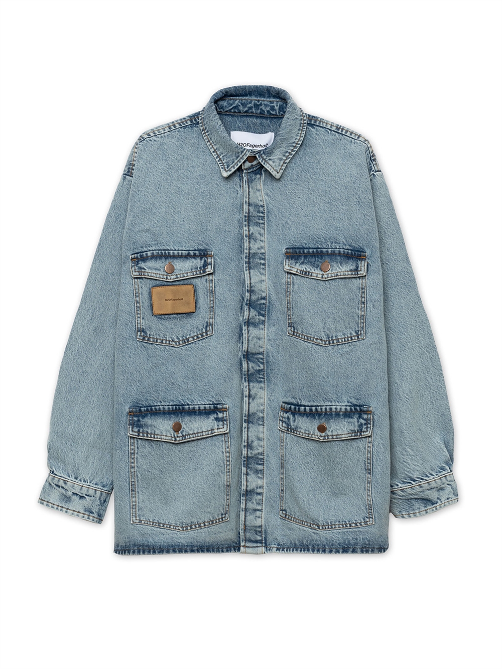 Ocean Shirt Skjorte Light Blue Denim