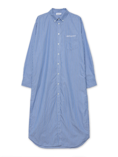 Holiday Shirt Dress Skjorte Kjole Blue Stripe