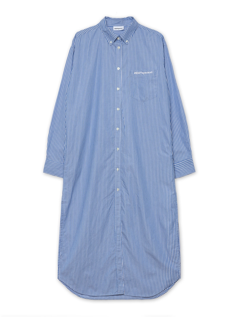 Holiday Shirt Dress Skjorte Kjole Blue Stripe