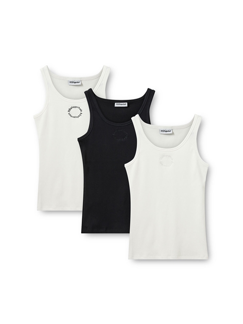 3 Pack Tank Top White/Black