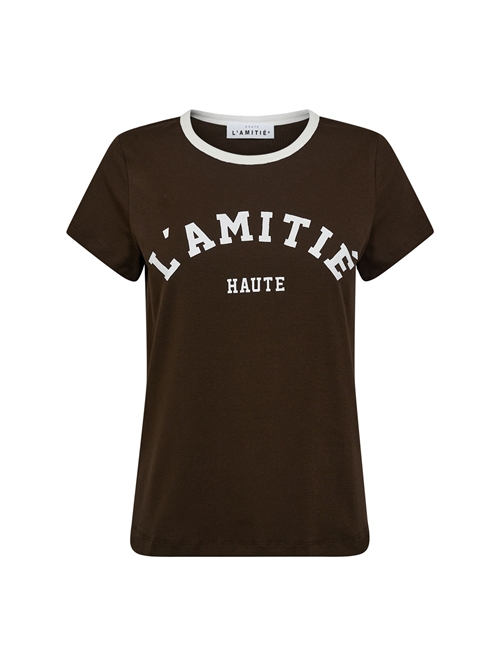 Neckline Logo Tee T-shirt Mocca