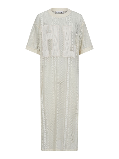 Rough Lace Team Dress Off White