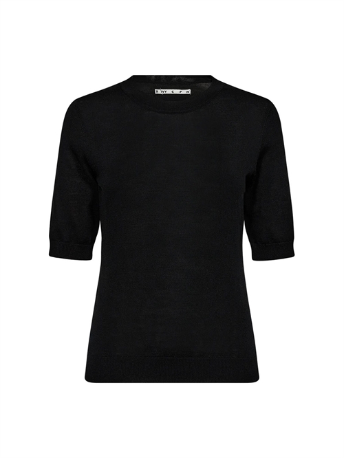 Essex Short Sleeve O-Neck Strik Black