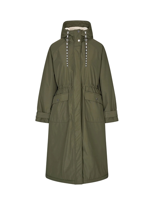 SheaLL Coat Long Frakke Dark Green