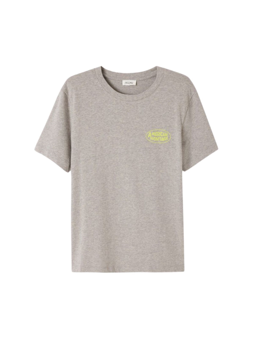 Ykobow T-Shirt Heather Grey Print Yellow